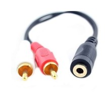 Ti-Mesh 3.5Mm Dişi 2Rca Erkek Jack Kablo - 1,5M