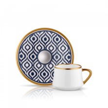 Koleksiyon Sufi Ikat Türk Kahvesi Seti 6Lı Antrasit