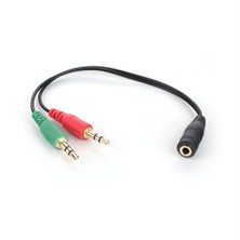 Dark Kulaklık-Mikrofon Dönüştürücü Y Kablo DK-CB-AUC02)