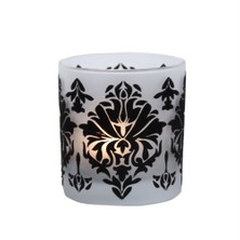 Arte Home Siyah Kadife Damask Mumluk