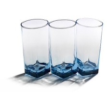 Paşabahçe Carre Bardak 6'Li Set Mavi