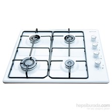 İtimat Emaye Ankastre 4 Gözü Gazlı Ocak Beyaz