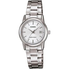 Casio LTP-V002D-7AUDF Standart Kadın Kol Saati Gri Kordon ve 3 ATM Su Geçirmezlik ile Şık Tasarım