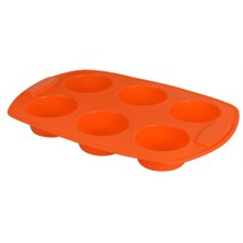 T-Design  Silikon 6´Lı Muffın Tek Renk Oranj Sm02m042