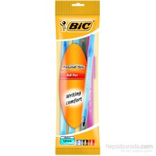 Bic Round Stick Tükenmez 4'Lü Karışık