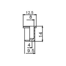 Dr. Parts SM2/CR String Mounting Ferrules (Krom)