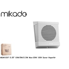 Mikado Mdw103t 5.25-13.3Cm 10W/5W/2.5W  Max:20W 100V Duvar Hoparlör