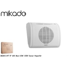 Mikado Mdw114t 5-12.7Cm 6W Max:10W  100V Duvar Hoparlör