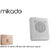 Mikado Mdw114t 5-12.7Cm 6W Max:10W  100V Duvar Hoparlör