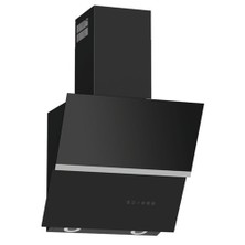 Termikel Argemon 60 Cm Dekoratif Yatay Siyah Cam Davlumbaz