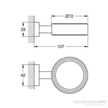 Grohe Essentials Cube Sabunluk Ve Diş Fırçalık Tutacağı Banyo Aksesuarı - 40508001