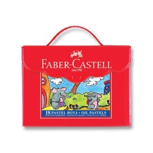 Faber Castell 18 Renk Pastel Boya (Plastik Çanta)125118