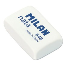 Milan 648 Nata Beyaz Plastik Silgi 48'li eol