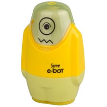 Serve E-Bot Kalemtraş-Silgi Sarı