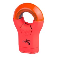 Serve Ring Silgi+Kalemtıraş  Karton Kutu Fosforlu Kırmızı Sv-Rıng8Ktfk