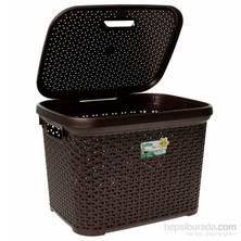 Hobby Life  Rattan Büyük Sandık(30 Lt) - Kahverengi