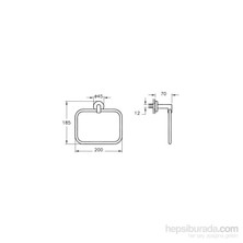 VitrA Minimax A44783 Halka Havluluk, Krom