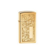 Zippo Slm Brass Venetian Çakmak Altın Renkli Hediye Seçeneği ile Pirinç Alaşım ve Benzinli