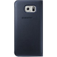 Samsung Galaxy S6 Flip Wallet Cover Siyah Kılıf - EF-WG920PBEGWW