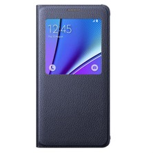 Samsung Galaxy Note 5 S-View Kapaklı Kılıf Siyah - EF-CN920PBEGTR