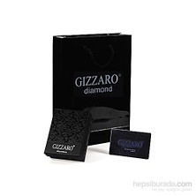 Gizzaro 0,10 ct Mavi Topaz 0,04 ct Pırlanta Şans Kartanem Kolye GMY109