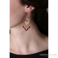 Olivin Accesories Damla Tasarımlı Püsküllü Küpe 446984