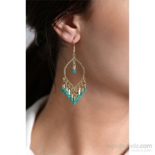 Olivin Accesories Damla Tasarımlı Püsküllü Küpe 446988