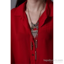 Olivin Accessories Uzun Çiftli Etnik Afrodit Kolyesi 447597