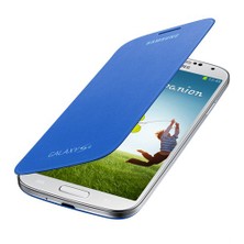 Samsung i9500 Galaxy S4 Kapaklı Kılıf Mavi EF-FI950BCEGWW