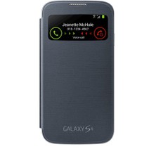 Samsung Galaxy S4 i9500 - S View Kapaklı Kılıf Siyah EF-CI950BBEGWW