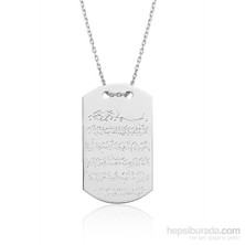 KENPAZAR Bayan Lili Gümüş Ayetel Kürsi Kolye