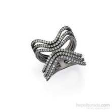 Khailo Silver 925 Ayar Gümüş  Wawe R Bayan Yüzük