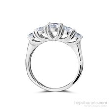 Carat Laboratories 1,2 Carat Beş Taş Yüzük