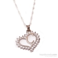 KENPAZAR Olivin Accesories Ç Harfi Gümüş Kolye 432377