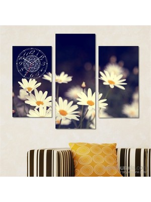 Tabloshop - Daisy Tablo Saat - 81X60cm - Çerçeve Hediye