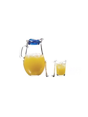 Paşabahçe Mavi Su Takımı 6 Bardak + 1 Sürahi