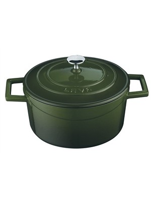 Lava Yuvarlak Tencere -Çap(Ø)20 Cm. Yeşil