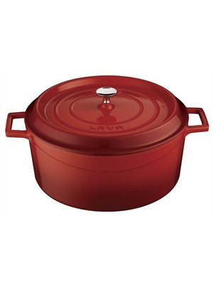 Lava Yuvarlak Tencere -Çap(Ø)28 cm. Kırmızı