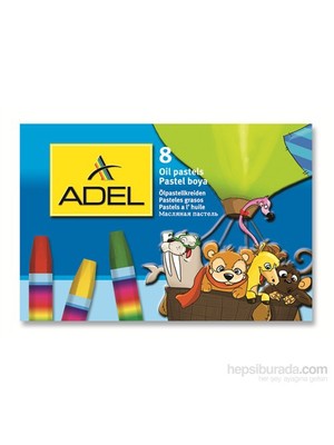 Adel Karton Kutu Pastel Boya 8 Renk (4280817000)