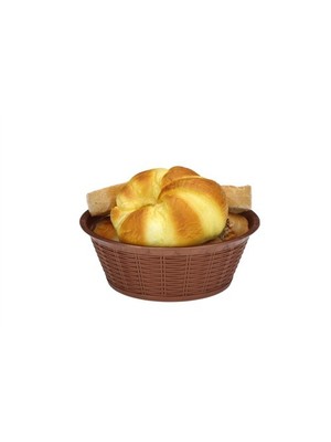 Bora Plastik Hasır Desenli Ekmek Sepeti Yuvarlak 23,5 CM BO661
