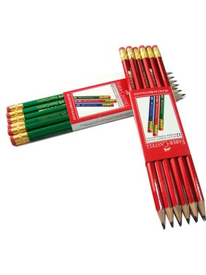 Faber-Castell Köşeli Silgili Kurşunkalem 24'lü 5244212000