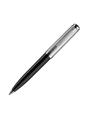 Pelikan Gümüş Siyah Tükenmez Kalem K420