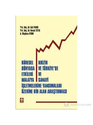 Küresel Krizin Dünyada Ve Türkiye'De Etkileri Ve Malatya Sanayi İşletmelerine Yansımalar Üzerine Bi-A. Bilgihan Aydın