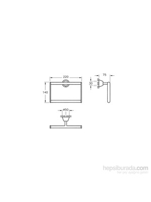 VitrA Matrix A44577 Halka Havluluk, Krom