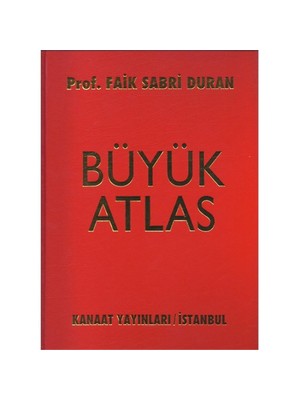 Kanaat Yayınları Büyük Atlas - Prof. Faik Sabri Duran
