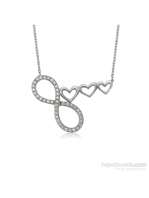 KENPAZAR Bayan Lili Kalbim Sonsuza Dek Seninle Gümüş Kolye