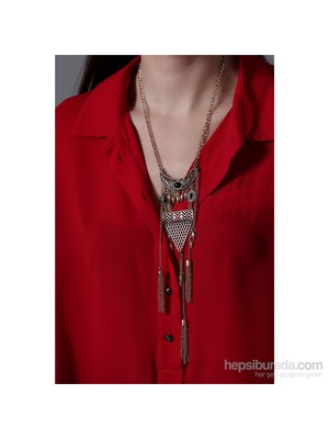 Olivin Accessories Uzun Çiftli Etnik Afrodit Kolyesi 447597