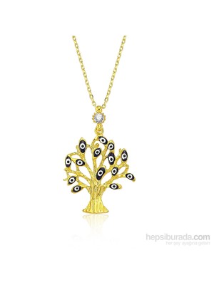 KENPAZAR Bayan Lili Gümüş Dilek Ağacı Kolye