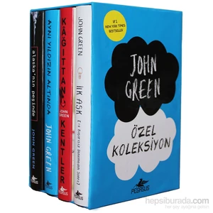 John Green Kitapları Özel Koleksiyonu Set (Ciltli 4 Kitap) - John Green