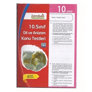 Zambak Yayınları 10.Sınıf Dil Ve Anlatım Yaprak Test / Zambak